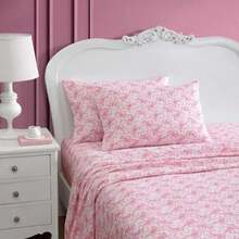 - Sábanas de Cama , Suave y Ligera, Resistente a la decoloración y a Las Arrugas (, )(Doble Lazos de ballet Petal Pink) - Multicolor - Ver 2
