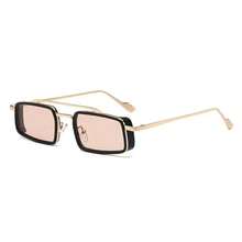New Square Frame Glasses, Retro Thick Metal Rim Men's Fashion Glasses, Wholesale - Multicolor - View 8