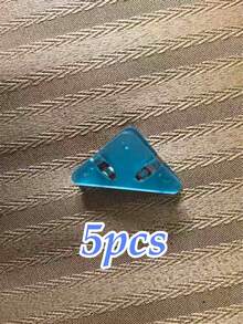 5pcs Colorful Triangular Paper Folders, Artistic & Fresh Design With Candy-Colored Edges, Durable Plastic, Multi-Purpose & Anti-Slip, Suitable For Office, Study, Document & Storage - Multicolor - View 17