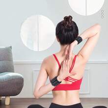 1 Pair Wrist And Ankle Weights Set,1 Lb (450g),1 Lb Silicone Waterproof Adjustable Strength Exercise Fitness Equipment Wearable Wrist Ankle Weight Bracelet Leg Wrist Weight Weight Fitness Massage Strap,Set Of 2 Silicone Weighted Bracelets For Running, Fitness, Yoga, Swimming - Durable, Waterproof, Comfortable - Black And Orange-Red Adjustable Wrist And Ankle Exercise Weights - Pink - View 3