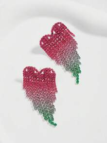 1 Pair Cute Versatile Cartoon Santa Claus & Christmas Tree Holiday Earrings (Tie Dye Gradient Random) - Multicolor - View 5