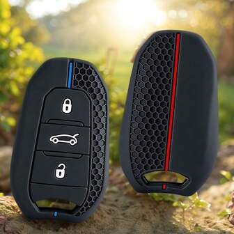 Silicone Car Smart Remote Key Case For Peugeot 2008 3008 4008 5008 308 408 508 Key Protection Accessories