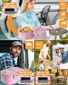 Lunch Box Sets - Pink - View 3