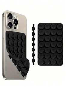 24个双面硅胶手机吸盘，加厚双面圆形设计 - A - 查看 1