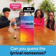Misheard Lyrics  Party  Game - Fun Lyric Guessing Game With 500 Nonsensical Lyrics, Party Game For Adults, Teens, Kids - Karaoke Night, Game Night, Family Game Night - Icebreaker For Parties And Gatherings - Card Game, Social Gathering Game - 聽錯音樂 - 查看 1