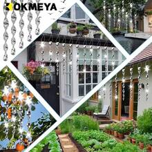 12/6件装 - 驱鸟装置，反光驱鸟棒，用于驱赶庭院、花园、泳池周围的鸟类，反光胶带悬挂式家居装饰，适用于节日、生日、派对等场合。 - 銀色 - 查看 3