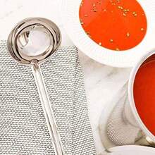 Met Lux Serving Ladle Serve Ware, Stainless Steel, 4 oz(0.22 kg) - Multicolor - Ver 4
