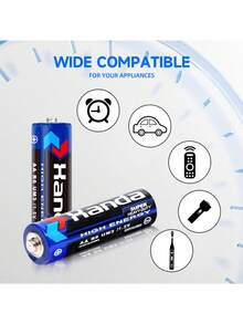 Pilhas Descartáveis de Carbono-Zinco 1,5V AA/AAA para Luzes de Cordão LED, Brinquedos, Controles Remotos, Uso Doméstico, Microfones, Relógios, Compatível com Presentes de Natal e Dia dos Namorados - Multicolorido - Visão 5