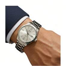 DHP Men's Dress Watch - Assorted Colors, Waterproof. - Silver White 2 - View 5