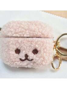 卡通泰迪熊毛绒保护壳带钥匙扣，可爱蓬松保护套，兼容 1/2/3/4/Pro/Pro2/Pro3，防震、保护、防尘、时尚 - 彩色 - 查看 33