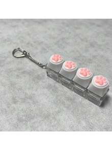 Stylish Cat Paw Keychain Party Favor Set - Multicolor - View 5