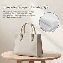 200g/300g/400g Single-Sided Self-Adhesive Cotton Wadding Lining, Milky White Lining Filler, Suitable For Making Wallets, DIY Fabrics, High-Quality Dissolvable Lining - Multicolor - View 9