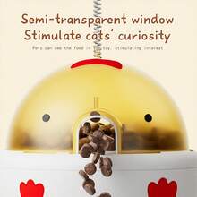 JUJU SHOU 1pc Interactive Pet Feeder Toy - With DIY Stickers, Built-In Battery, USB Rechargeable, Promotes Intelligence Development And Healthy Feeding, Fun Feeding Toy, Pet Training Puzzle Toy, Suitable For Cats And Small/Medium Dogs