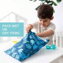 Baby Wet Bag - azul,(藍色熱帶)+ Bumkins - 查看 5