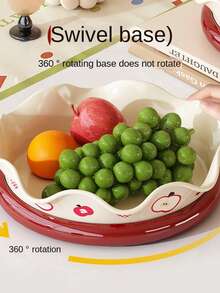 Rotating Fruit Plate, Creative Snack Tray, Kitchen Spice Dish, Lightweight Luxury Dessert Dry Fruit Plate, Tea Tray - Multicolor - View 4