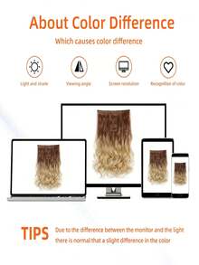 万圣节主题深棕色至栗棕色隐形透明Remy鱼线接发 - 彩色 - 查看 10