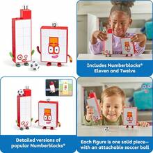 hand2mind Numberblocks Friends Eleven and Doce CifrasDuradero y cultiva el interés de los niños - Multicolor - Ver 1