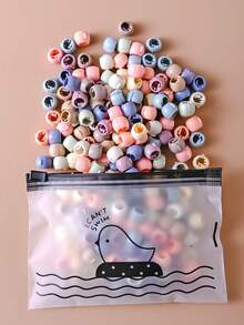 80个新款莫兰迪彩色迷你串珠发夹，女士高端公主风发夹，甜美百搭的侧刘海夹，小巧发饰，爪夹，发卡，发夹 - 彩色 - 查看 1