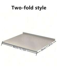 1 件豪华不锈钢切菜板 - 耐用防霉砧板滚动表面 - 家庭厨师和烹饪爱好者的必备厨房工具，不锈钢切菜板，适用于肉类、奶酪、面包、蔬菜和水果，适用于家庭、宿舍、厨房的切菜板，家庭礼物 - 銀色 - 查看 10