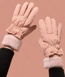 Women Driving Gloves - 粉色 - 查看 3