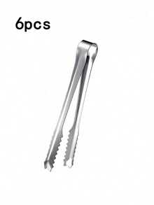 1/3/5件套不锈钢冰钳，防滑食品夹，防锈，厨房必备 - 适用于自助餐、婚礼、烧烤 - 多功能冰块、糖果和冰淇淋夹取工具套装，派对、生日装饰、户外活动、露营 - 銀色 - 查看 12