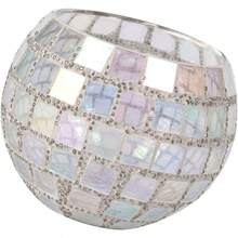 portavelas de Mosaico Lmina lmpara sujetavelas Vela de Mesa Plato de Vela te Ligero Home Decor decoracin casa Scented Candles candelabros portavelas de Luces de t Vidrio - 1 - Ver 1