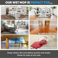 Microfiber Wholesale 18 Inch Microfiber Mop Pads - Machine Washable Reusable Refills And Replacement Wet Mop Heads Compatible With Any Microfiber Flat Mop System 18 Pack - trắng - Xem 6