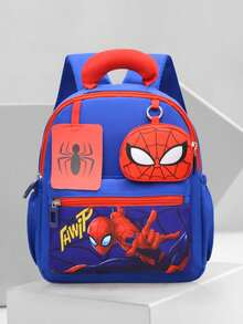 Marvel 可爱蜘蛛侠卡通印花小背包单肩包，轻便圣诞礼物，送给家人和朋友 - 彩色 - 查看 1