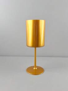 1/2/8/12/24/48pcs Polypropylene Red Wine Glasses | 10.56oz Wide Mouth White Wine Glasses, Straight-Sided Cocktail Glasses, Dishwasher , Soft Colors, European Style - Gold - View 9