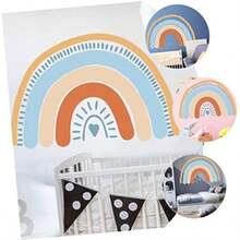 Hemoton Pegatinas De Pared De Decorativas Para Habitación Infantil 15.74X23.62 Pulgadas Adhesivos 3D Sin Residuo Para Decoración Del Hogar(default) - Multicolor - Ver 9