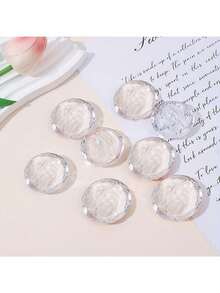 Crystal Clear Acrylic Diamond Shaped Place Card Holder - Includes Place Cards, Square Table Number Card Holder With Diamond Face Design, Suitable For Wedding Reception Seating Cards, Numbered Dining Tables, Party Table Number Plates, Event Meal Table Card Clips - Multicolor - View 7