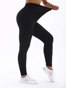 Spring Summer 5 Packs European American Fashion Women's Simple Black Leggings Sports High Stretch Leggings Outdoor Casual Yoga Pants Fall - Black - View 7
