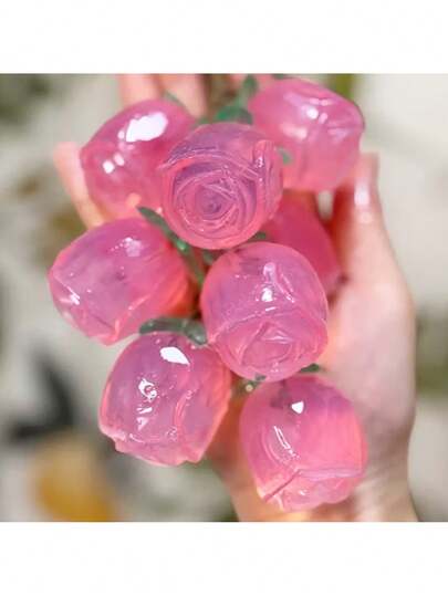 1 pieza, Molde de jabón, Molde de silicona en forma de rosa, Adecuado para hacer exquisitos jabones con forma de rosa, velas, etc., Molde reutilizable, es el regalo perfecto para los amantes de los productos hechos a mano