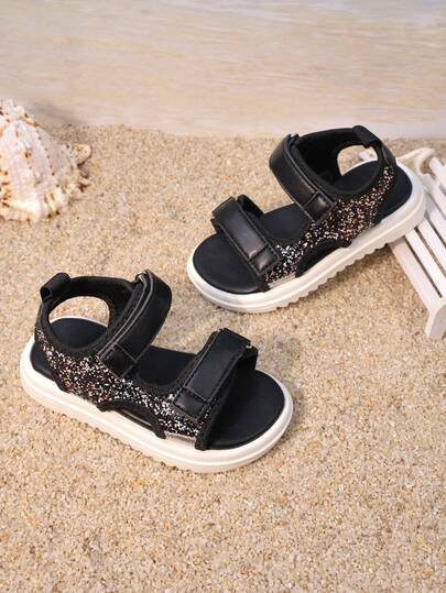 儿童平底凉鞋，婴儿凉鞋，时尚休闲运动凉鞋，男女童款，夏季防滑魔术贴鞋