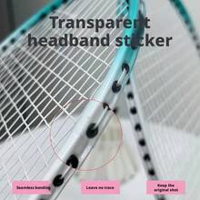 3 piezas Pegatinas para raqueta, Pegatinas protectoras para el marco de la raqueta de bádminton, Protector de borde de raqueta, Pegatinas para el marco de la raqueta de bádminton, Pegatinas protectoras antichoque y resistentes al desgaste - Multicolor - Ver 6