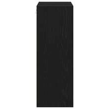 Larryhot Armadio da Muro Appeso Rovere Nero 69.5 x 32.5 x 90 cm,Robusto e durevole, facile da montare, la scelta ideale per l'arredamento della casa - nero - Visualizzare 6