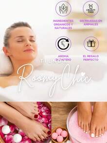 ROOMY CHIC Bomba efervescente para pies 12 piezas Bombas Efervescentes Para Baño Bombas Efervescentes para Spa Diferentes Aromas a Flores y Colores Belleza & Salud Cuidado personal Ducha del baño Bomba de Baño - Multicolor - Ver 3