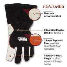 Guantes de Soldadura MIG Profesionales DynaMIG| Comodidad y resistencia al calor|| K3806-XL. - Alta definición dinámica - Ver 9