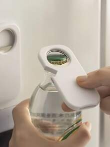 2個/1個 磁吸多功能開瓶器，3合1瓶蓋、罐頭、瓶蓋開瓶器，適用於家用啤酒、飲料瓶、啤酒罐、汽水罐及其他瓶裝飲料。輕巧塑料材質與磁吸結構，適用於居家、露營、派對等場合。無需電源，理想廚房工具，開學季、居家裝飾、居家用品、家庭必需品，適合女性、男性、母親、父親、祖父、祖母的禮物 - 白色 - 查看 11