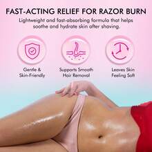 3-Piece Set,After Shave Oil For Women | Pink Gentle Strawberry Vanilla Flavor-Soothing And Moisturizing Treatment To Prevent Hair Loss And Leave Skin Smooth And Irritation-Free For Daily Use-Valentines Gifts,Birthday Gifts,Gifts For Women,Mardi Gras,Skin Care,Korean Skincare,Face Care Products - Hồng - Xem 2