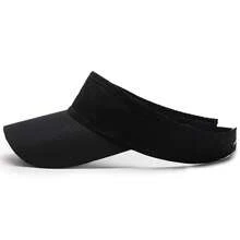 Sombreros de sol de aire transpirables de verano para hombres y mujeres, visera ajustable, protección UV, tapa vacía sólida, deportes, tenis, correr, gorra con protección solar - azul real - Ver 6