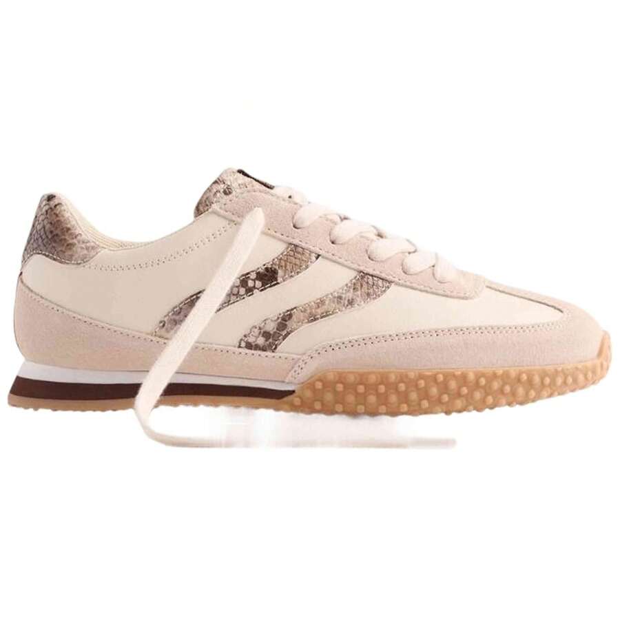 Women Casual Athletic Shoes - Beige - View 1