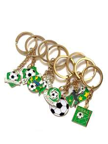 2个2026年美国-墨西哥世界杯足球纪念金属钥匙扣 - 彩色 - 查看 7