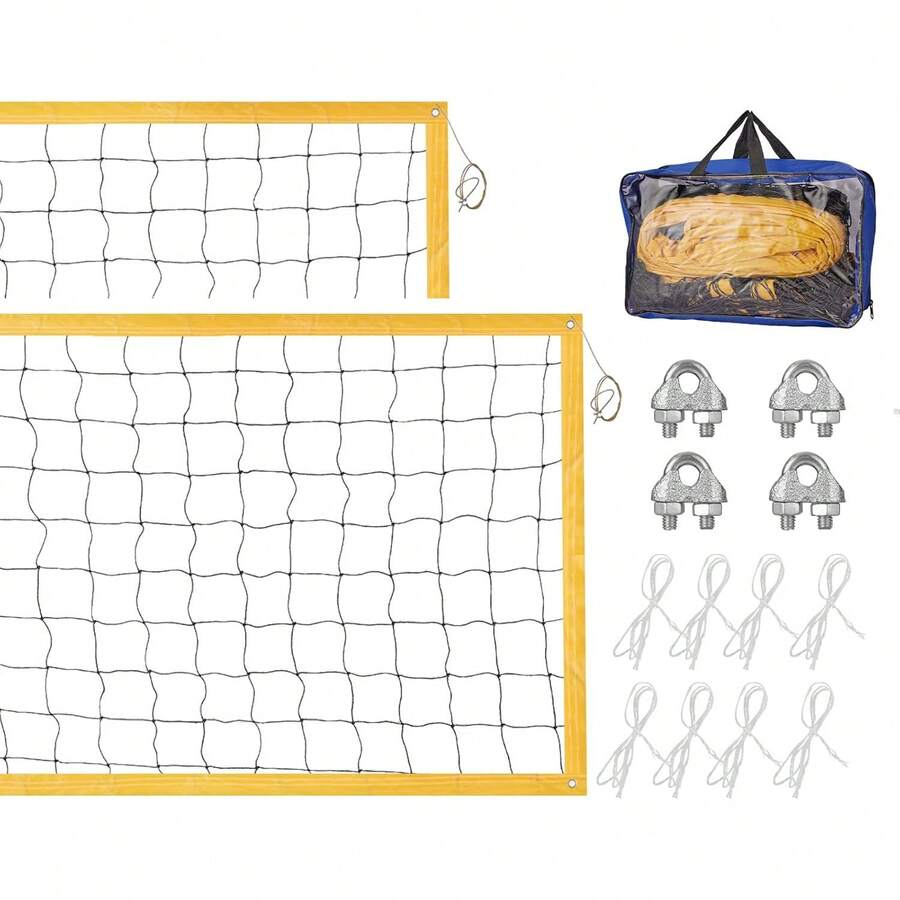 BOJA 2 Piezas Red de Voleibol - Amarillo - Ver 1