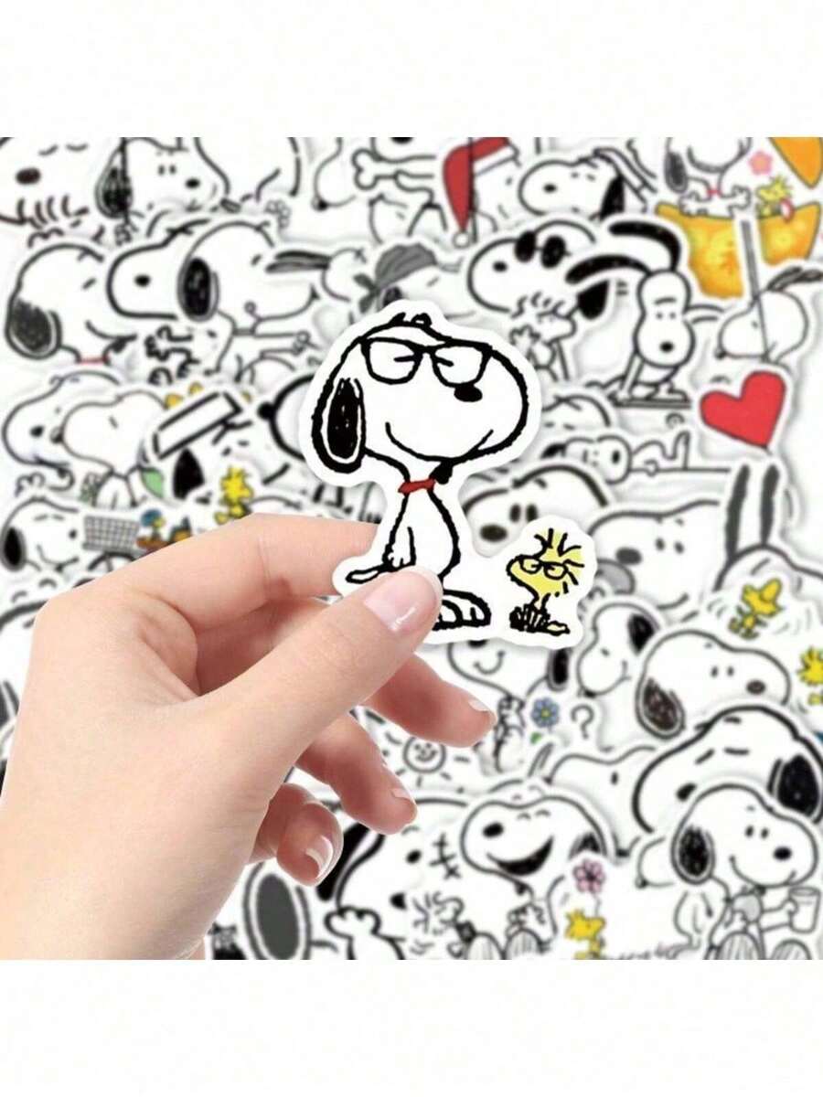64 miếng dán Snoopy hoạt hình dễ thương và vui nhộn, tự làm đồ trang trí điện thoại, sổ tay, chống thấm nước, dành cho học sinh tiểu học, quà tặng ngày Valentine, quà tặng năm mới, quà tặng lễ Phục sinh. - Nhiều màu - Xem 1
