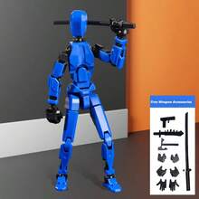 1pc Lucky 13 Multi-Jointed Posable Action Figure Doll, Unisex Assemble Stress Relief Desk Decor Collectible Toy