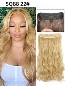 万圣节主题深棕色至栗棕色隐形透明Remy鱼线接发 - 彩色 - 查看 25