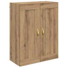 Larryhot Pensile Rovere artigianale 69,5 x 34 x 90 cm Legno multistrato,Robusto e durevole, facile da montare, la scelta ideale per l'arredamento della casa - Castano - Visualizzare 2