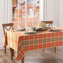 Home Fashions Hawley - Mantel Rectangular de algodón a Cuadros, 152 x 213 cm(177.8 x 132.1 cm (Rectangular) Hawley Plaid) - Multicolor - Ver 1