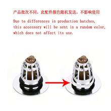 1.06" - 1.65" Bathroom Sink Drain Stopper - Pop-Up Drain With Hair Catcher - Multicolor - View 6